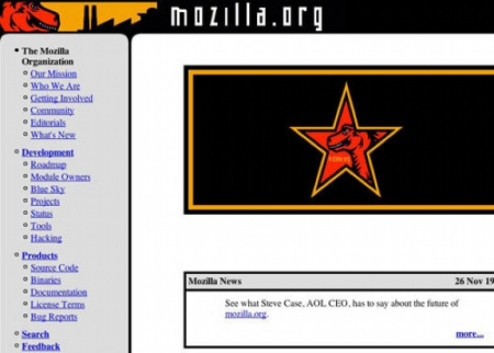 图：网景创立开源项目Mozilla