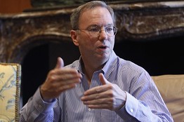 谷歌CEO埃里克·施密特(Eric Schmidt)(图片来源：路透社)