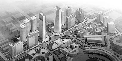 东部规划建百米以上高层建筑群(图)