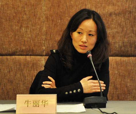 图：拉手网副总裁牛丽华