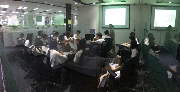 中移在线广东公司广州中心开展“甜言蜜语”优+服务训练营