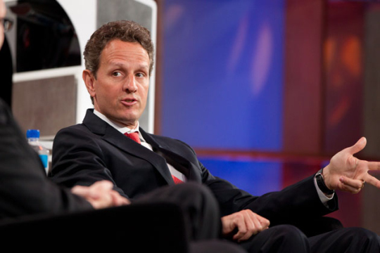 美国财长蒂姆·盖特纳(Tim Geithner)是参加本次峰会的级别的最高政府官员