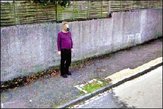 1. 谷歌街景小车经过英国阿伯丁市的街头，发现一名戴马头面具的男子痴痴地望着镜头。