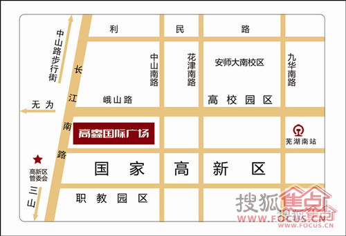 高鑫国际广场交通图