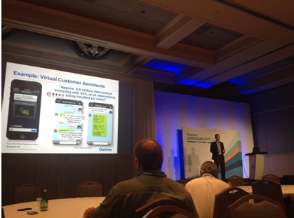 小机器人成为2014Gartner全球峰会上典型案例